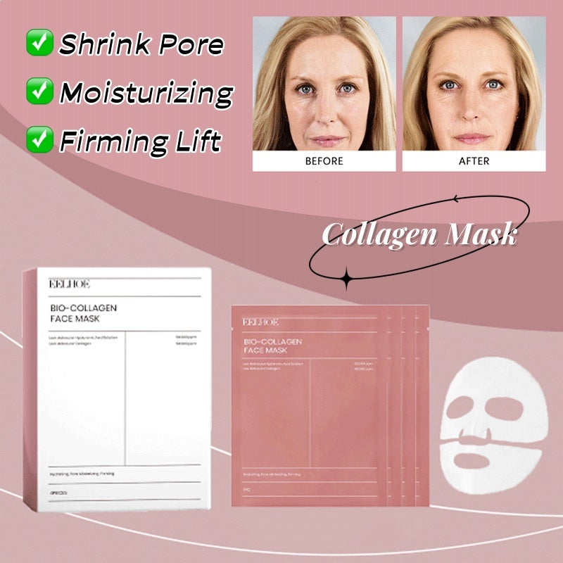 BIODANCE Bio-Collagen Real Deep Mask – 4-Pack Hydrogel Face Masks for Hydration, Firming & Pore Care