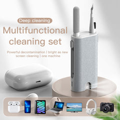 5 In 1 Screen Cleaner Kit Camera Phone Tablet Laptop Screen Cleaning Tools Earphone Cleaning Brush Pen For Office - Sherryi