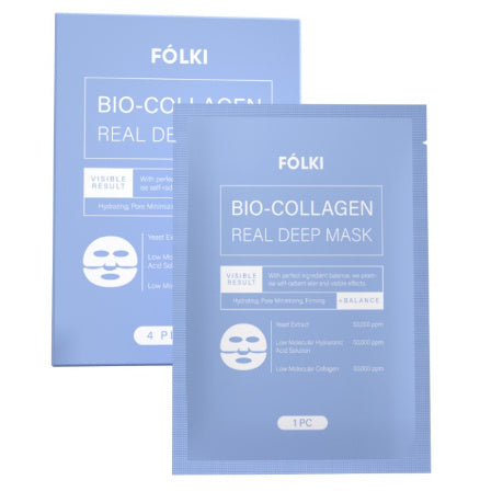 BIODANCE Bio-Collagen Real Deep Mask – 4-Pack Hydrogel Face Masks for Hydration, Firming & Pore Care
