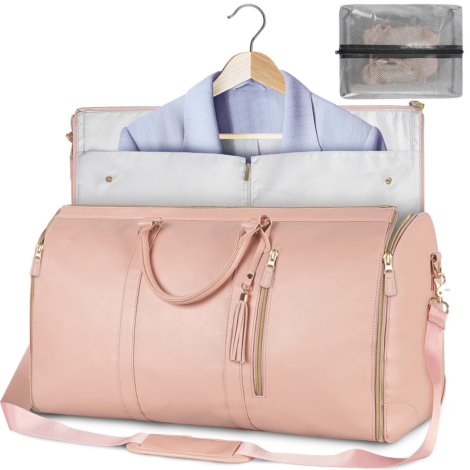 Large Capacity Travel Duffle Bag Women's Handbag Folding Suit Bag Waterproof Clothes Totes - Sherryi