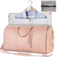 Large Capacity Travel Duffle Bag Women's Handbag Folding Suit Bag Waterproof Clothes Totes - Sherryi