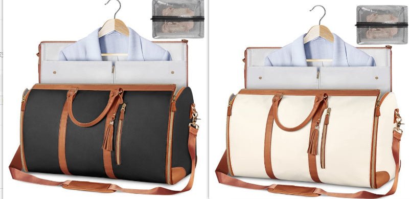 Large Capacity Travel Duffle Bag Women's Handbag Folding Suit Bag Waterproof Clothes Totes - Sherryi