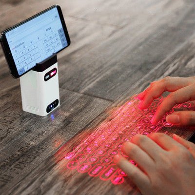 LEING FST Virtual Laser Keyboard Bluetooth Wireless Projector Phone Keyboard For Computer Pad Laptop With Mouse Function - Sherryi