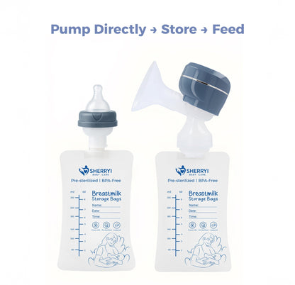 Sherryi Breast milk storage Bags with Adapter - SherryiSherryi Breast milk storage Bags with AdapterSherryiSherryi