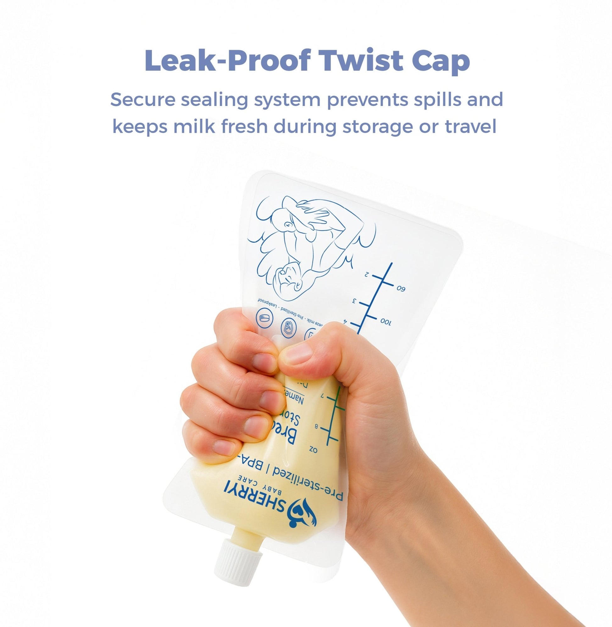 Sherryi Breast milk storage Bags with Adapter - SherryiSherryi Breast milk storage Bags with AdapterSherryiSherryi