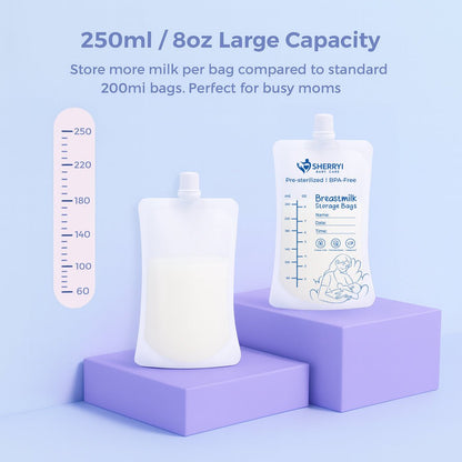 Sherryi Breast milk storage Bags with Adapter - SherryiSherryi Breast milk storage Bags with AdapterSherryiSherryi